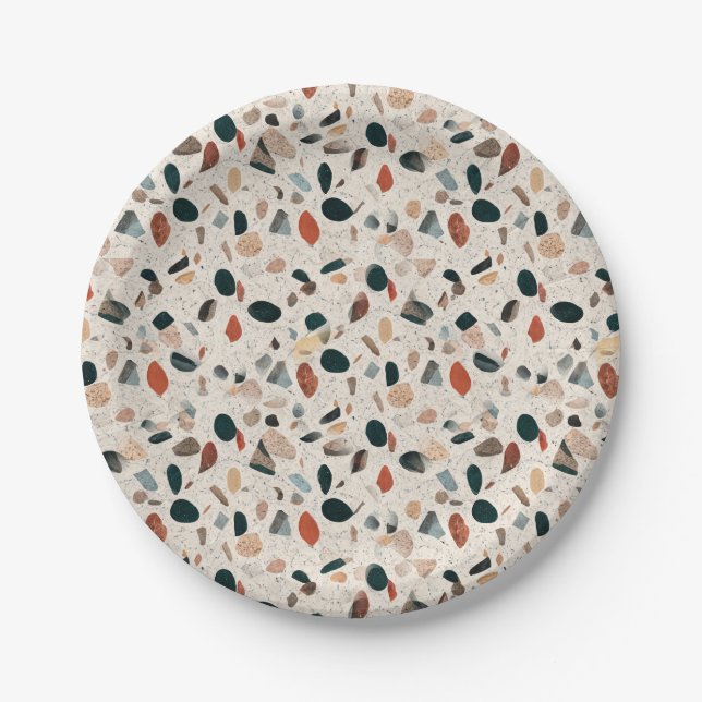 Plato De Papel Terrazo (Anverso)