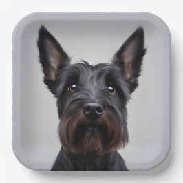 Plato De Papel Terrier escocés