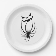 Terror de Araña Web en Blanco y Negro Halloween