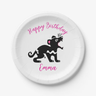 Plato De Papel Testigo Tasmania DEVIl - Animales silvestres - Fie
