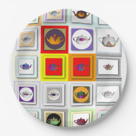 Plato De Papel Teteras del té