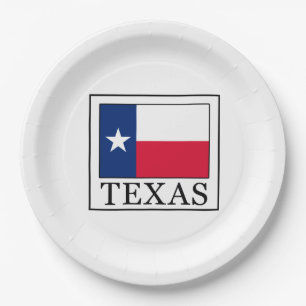 Plato De Papel Texas
