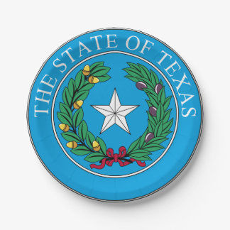 Plato De Papel Texas