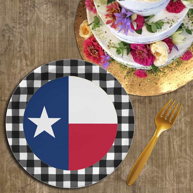 Plato De Papel Texas Plate, plataforma de búfalo Estados Unidos y (Subido por el creador)