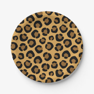 Plato De Papel Textura animal personalizado