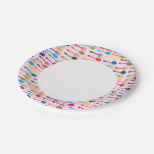 Plato De Papel Textura de acabado