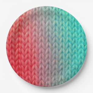 Plato De Papel Textura de punto en colores gradientes