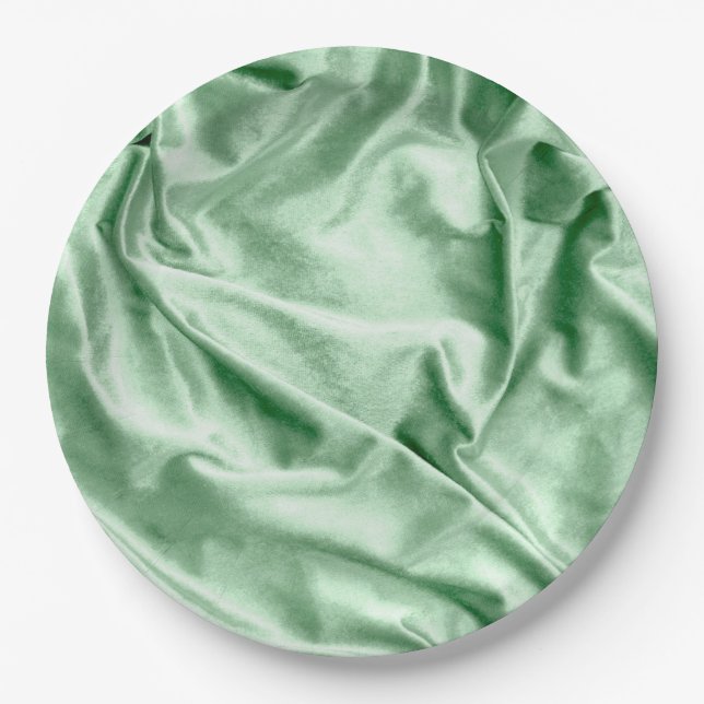 Plato De Papel Textura de tela 4 (Anverso)