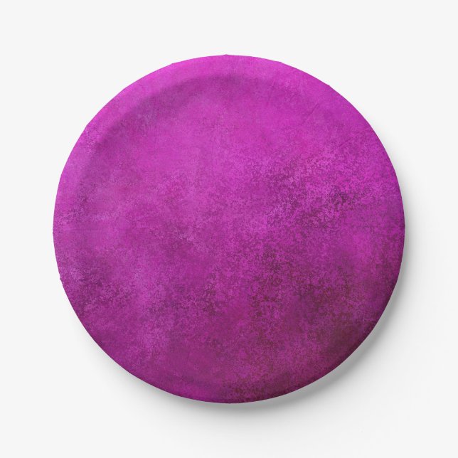 Plato De Papel Textura púrpura (Anverso)