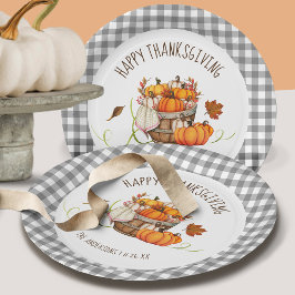 Plato De Papel Thanksgiving Paper Plates