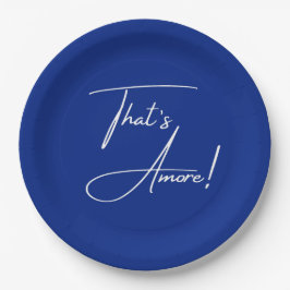 Plato De Papel That's Amore Mediterranean Cobalt Blue 