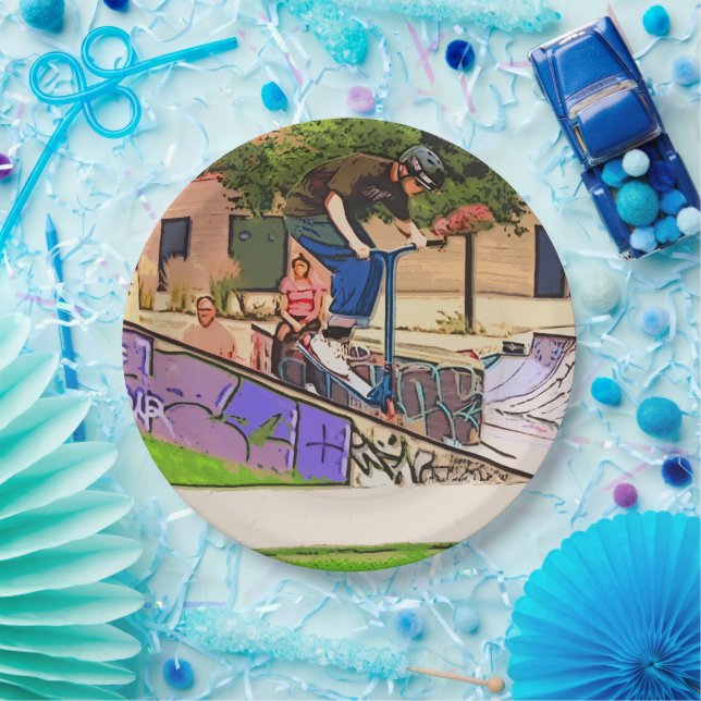 Plato De Papel The Nosedive Landing - Scooter Rider Trick (Fiesta)