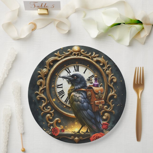 Plato De Papel The Raven’s Clockwork Delivery  (Boda)