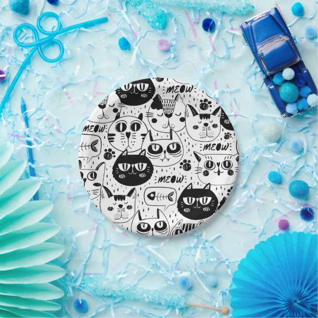 Plato De Papel The Ultimate Cat Lover - Cozy Cat pet  (Fiesta)