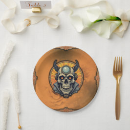 Plato De Papel The winged skull. 