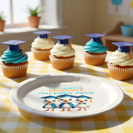 Plato De Papel Three Baby Geese Graduation Party