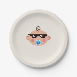 Plato De Papel Thug life baby plates