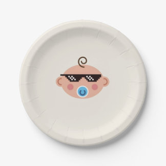 Plato De Papel Thug life baby plates