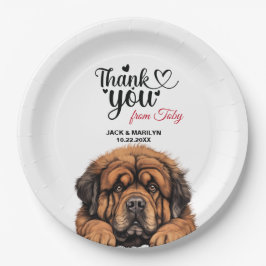 Plato De Papel Tibetano Mastiff