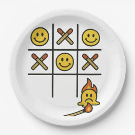 Plato De Papel Tic Tac Toe