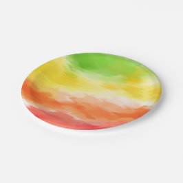 Plato De Papel Tie Dye