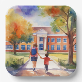 PLATO DE PAPEL TIEMPO DE FIESTA DE PLANTILLAS DE PAPEL