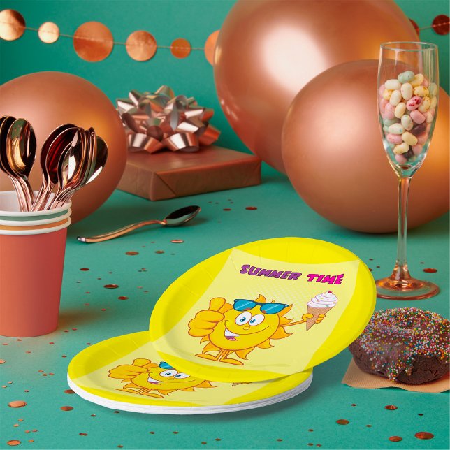Plato De Papel Tiempo de verano (Subido por el creador)