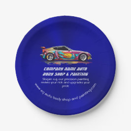 Plato De Papel Tienda de carrocería automática y pintura de preci