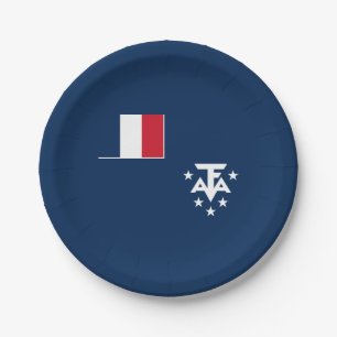 Plato De Papel Tierras Australes y Antárticas Francesas