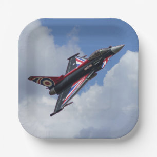 Plato De Papel Tifón de Union Jack