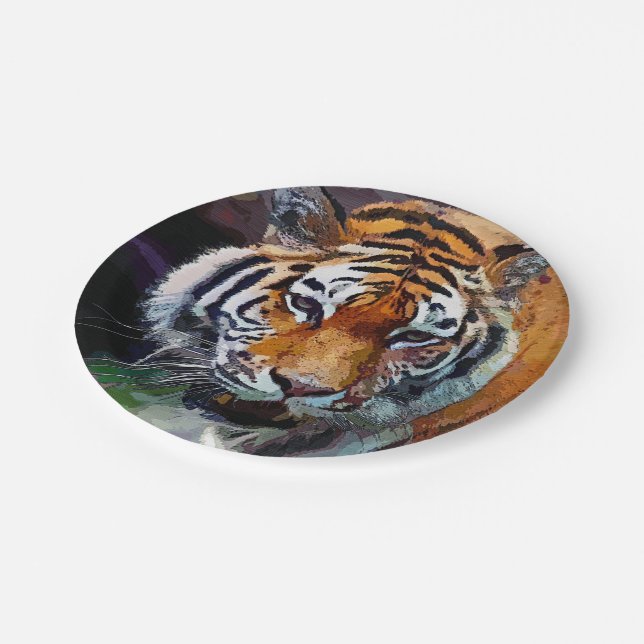 Plato De Papel Tiger  (Angular)