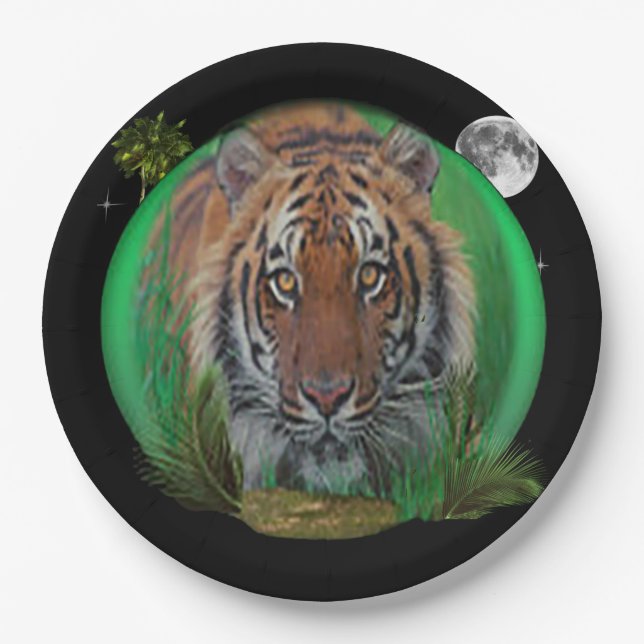 Plato De Papel Tigre (Anverso)