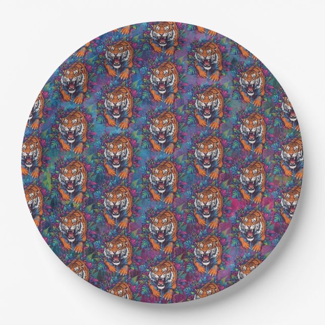 Plato De Papel Tigre (Anverso)
