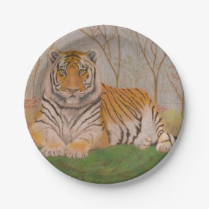 Plato De Papel Tigre