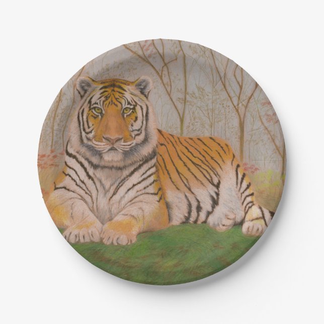 Plato De Papel Tigre (Anverso)