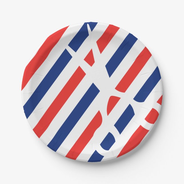 Plato De Papel Tijeras del peluquero (Anverso)