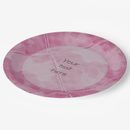 Plato De Papel Tile sencillo Superficie cerámica rosada cualquier