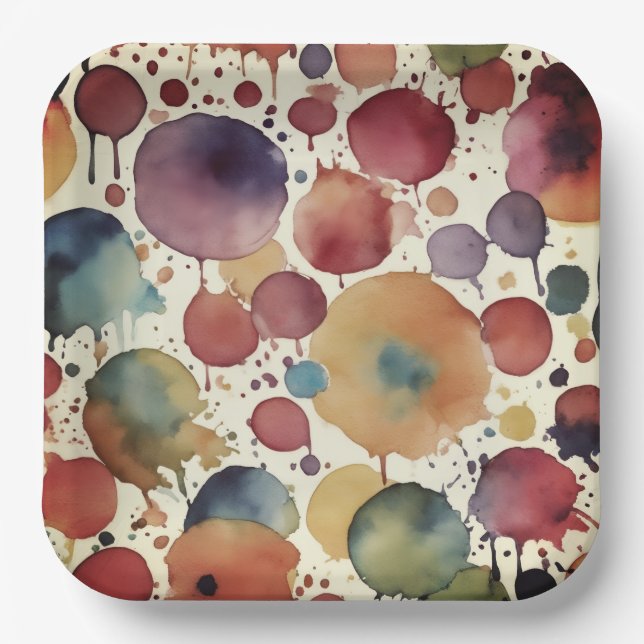 Plato De Papel Time for some splatter (Anverso)