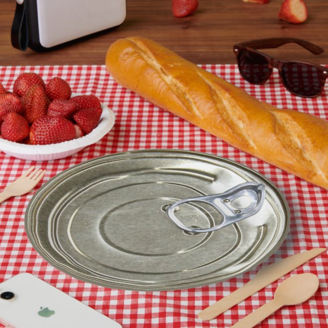 Plato De Papel Tin Can Lid (Picnic)