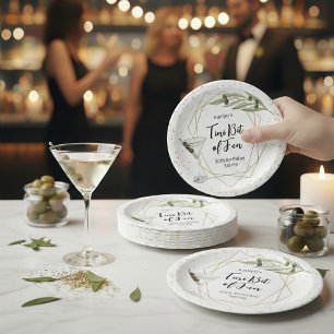 Plato De Papel Tini Bit Of Fun Martini Soirée