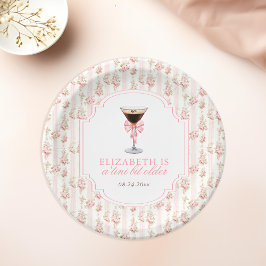 Plato De Papel 'Tini Bit Older Espresso Martini Coquette Cumpleañ