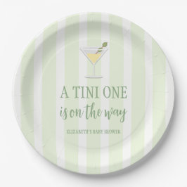Plato De Papel Tini One Baby Shower