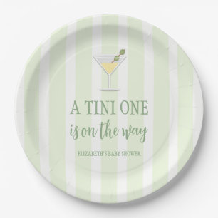 Plato De Papel Tini One Baby Shower