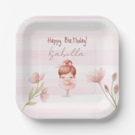 Plato De Papel Tiny Twirls – Ballerina
