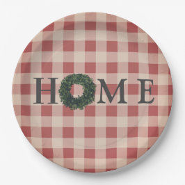 Plato De Papel Tipografía de “HOGAR” de cuadros Decoración elegan