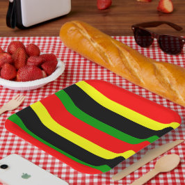 Plato De Papel Tirado afrocéntrico