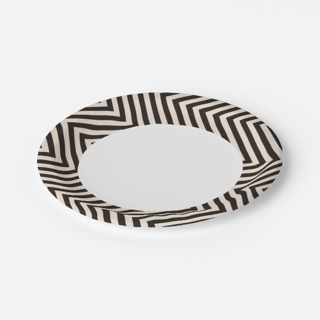 Plato De Papel Tiras de peligro (Angular)