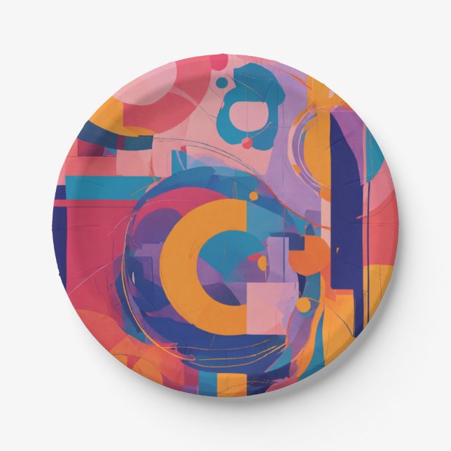 Plato De Papel Título: Elegante logo geométrico para AbsolutlyRel (Anverso)