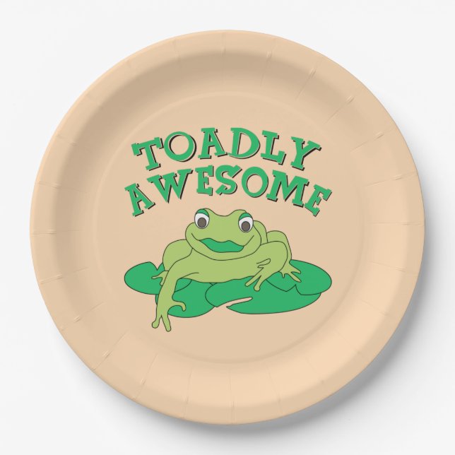 Plato De Papel TOADly Awesome (Anverso)