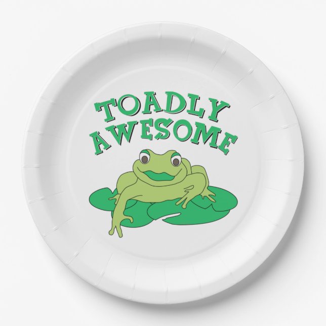 Plato De Papel TOADly Awesome (Anverso)